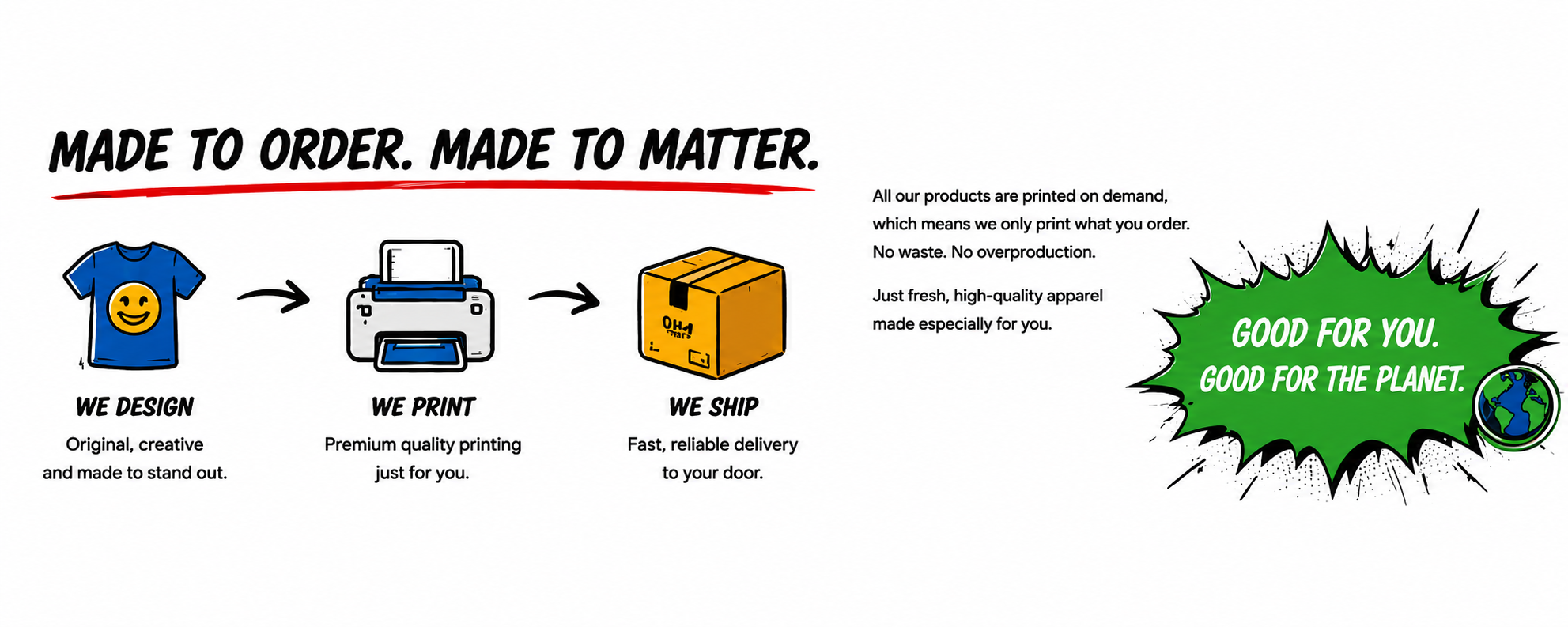 Made to order. Made to matter.